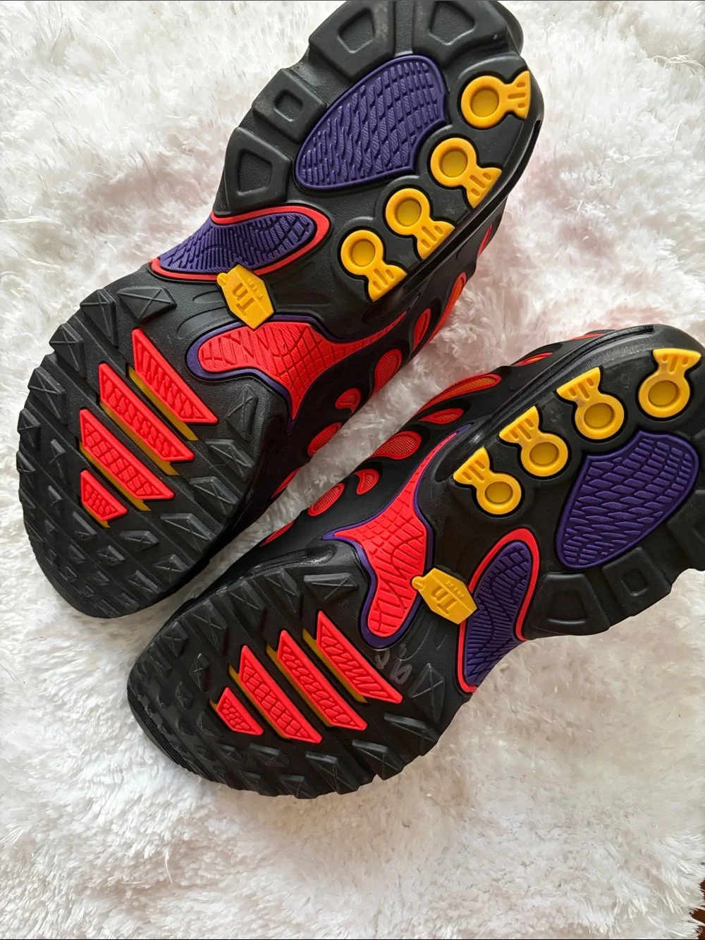 Nike Red, Purple & Black Flame-Detail Trainers